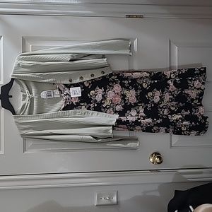 Wallflower two-piece floral dress size 1x